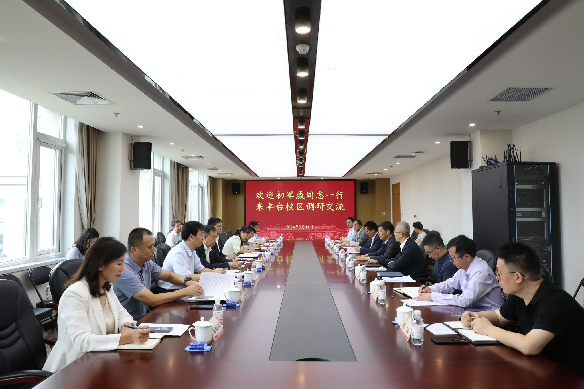 初軍威調(diào)研我校豐臺校區(qū)